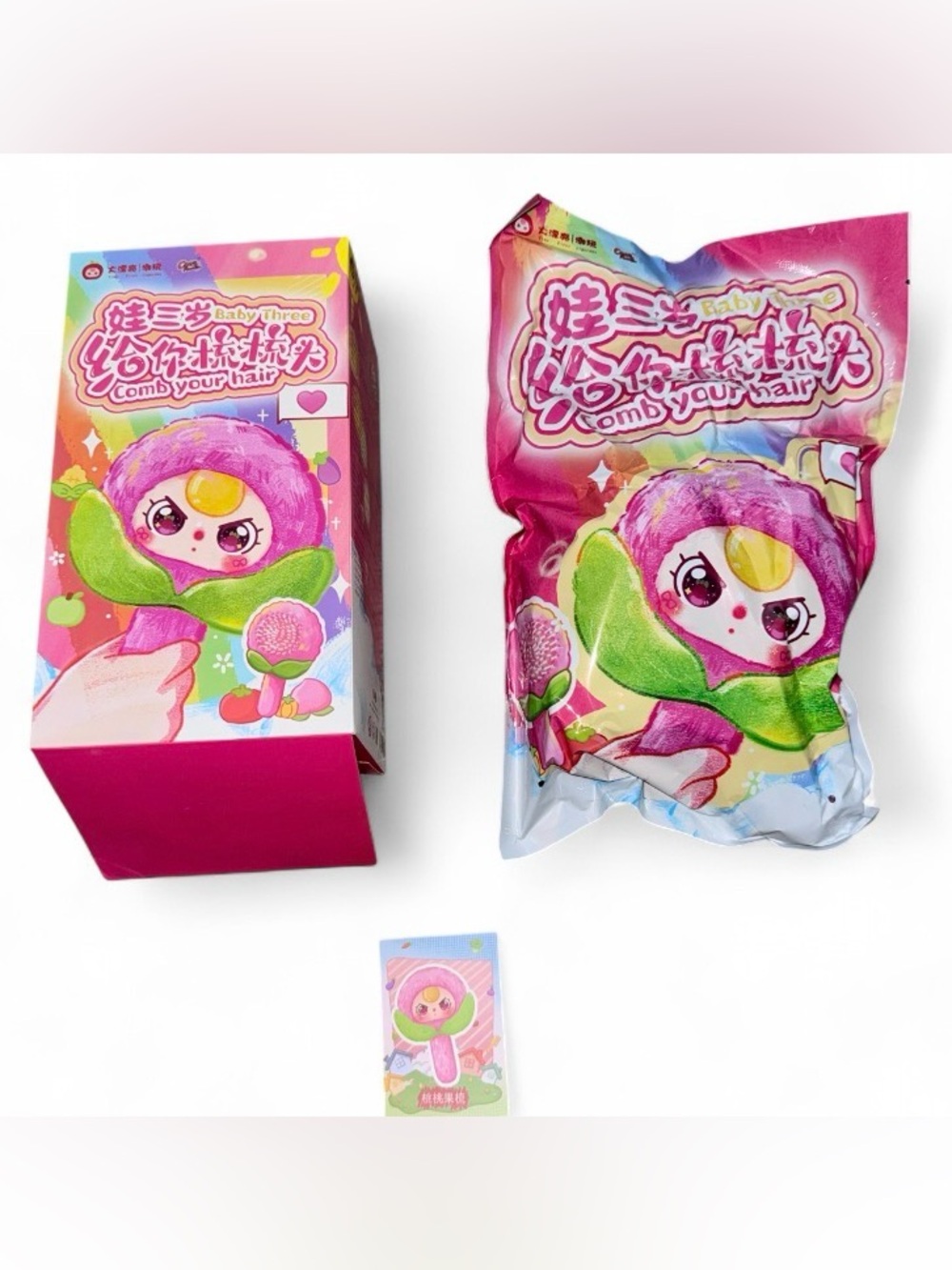 Baby Three Comb My Hair Series – Opened Box and Bag Confirmed Peach Character